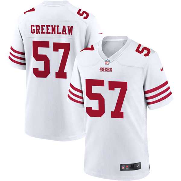 Men%27s San Francisco 49ers #57 Dre Greenlaw Nike White Alternate Legend Vapor Limited Jersey Dzhi